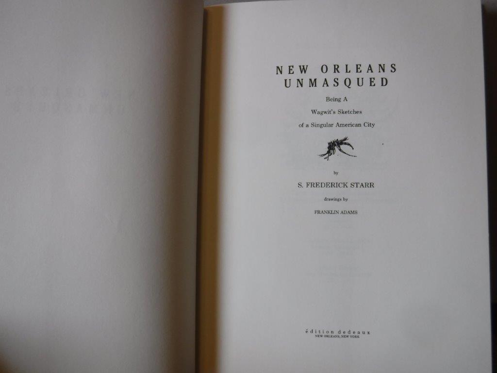 New Orleans Unmasked: Being a Wagwit's Sketches of a Singular American City